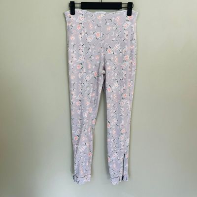 Lysse Floral Zipper Ankle Leggings SZ L